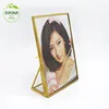 Short Double Sided Rectangle Glass Frame Pendant Hinged/ frosted glass photo frame & frosted photo picture frame glass wholesale