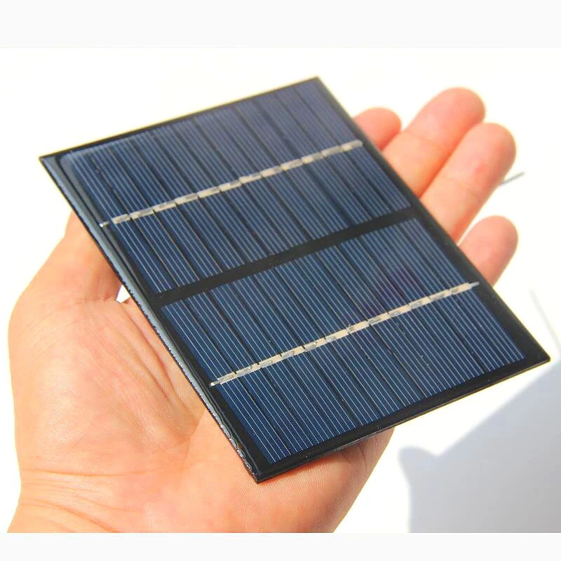 BUHESHUI Mini 1.5W 12V Solar Cell Module Polycrystalline Solar Panel+Cable Wire DIY Solar Battery Charger Study 115*90*3MM Epoxy