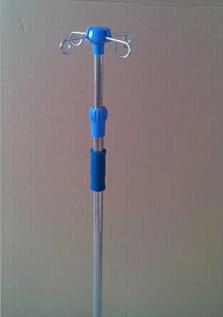 I.V stand infusion serum Holder on Casters with adjustable Height