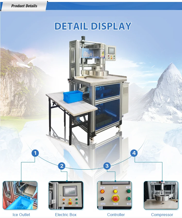 high production capacity ice sphere maker