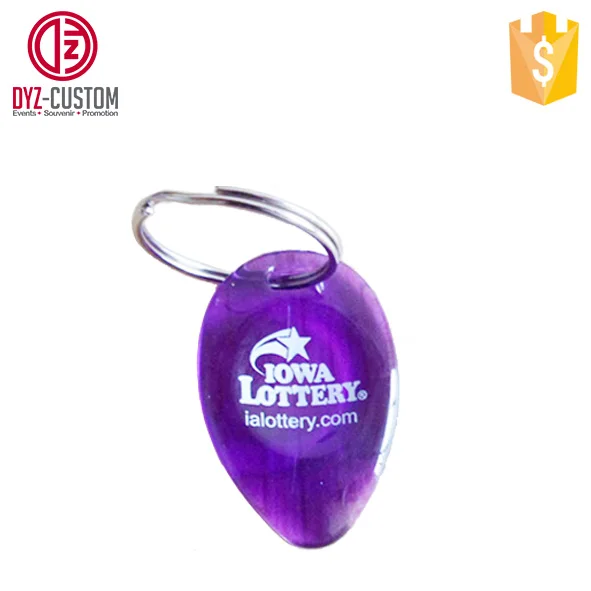 Ps Plastic Lottery Scraper Key Chain Promotional Lottery Scratcher