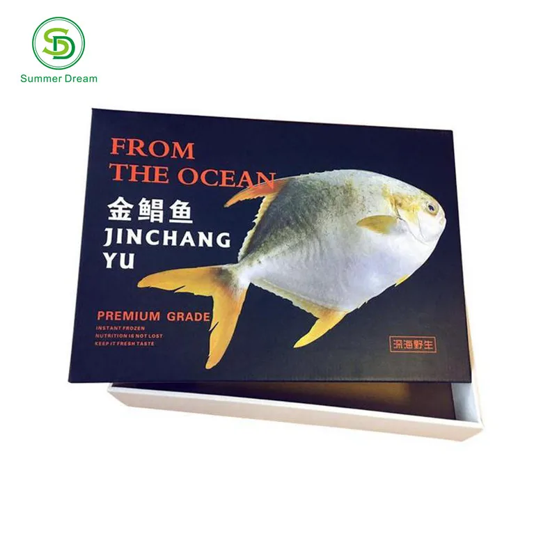 Wholesale Custom Made Cardboard Frozen Food Packaging Boxes For Fish ...