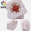 Yuxin 1035 5.70cm 70g Black White Clear ABS Hard Plastic Snow Lion Cube with Sticker