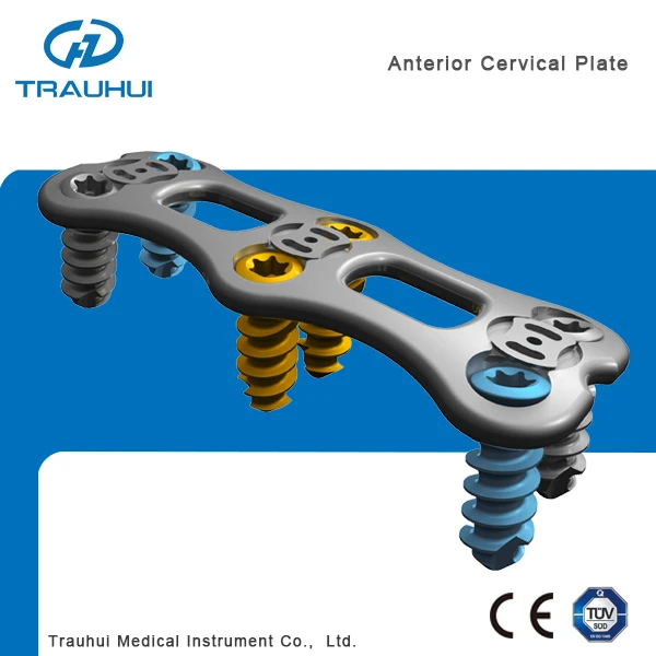 Anterior Cervical Plate 6 Hole Spine Titanium Orthopedic Implants