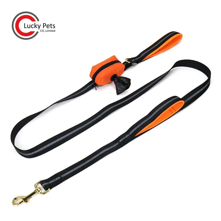 Pet Supplies Attachment Dog Leash With Poop Bag Holder Buy Dog Leash With Poo Bag,Dog Leash