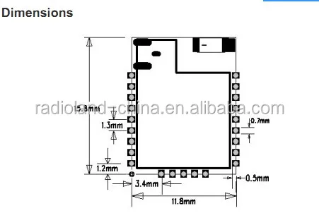 Bluetooth 4.0 Low Energy Ti cc2640 rf Module pcb ic chip for iot - ANKUX.COM