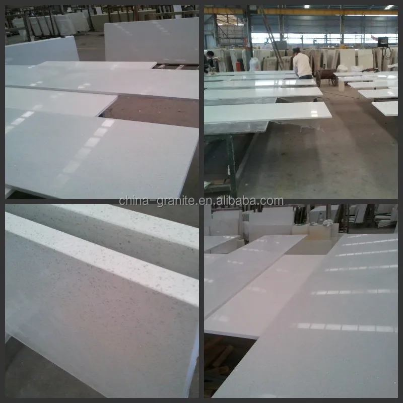 White Engineered Artificial Concrete Countertops Kitchen Worktops