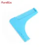 100% wholesale custom logo plastic beard comb Grooming shaping Styling Tool Template Beard L Shape Comb