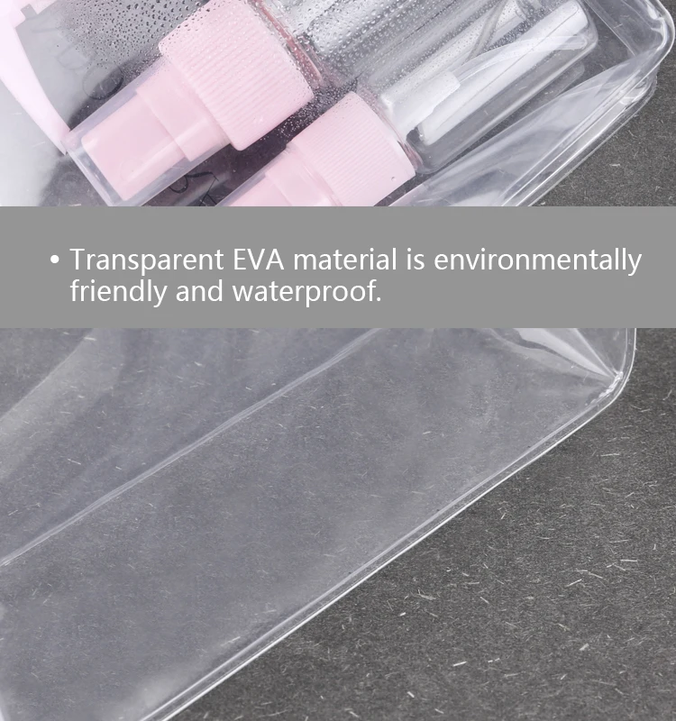 Clear Travel Toiletry Bag Bonus 2 x 80 ml Travel Bottles Included Airline Toiletry Bag for Men Women bag
