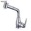 Sus304 Stainless Steel Pre Rinse Single Handle Lever UPC Pop Up Rotating Sprayer Save Water Tap Tall Kitchen Sink Mixer Faucet