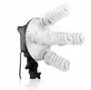 Tolifo multi holder studio E27 socket photography continuous tricolor light kit with light tripod and softbox