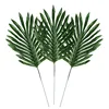 Plastic Artificial Plants , Artificial Palm Tree Leaves For Decoration