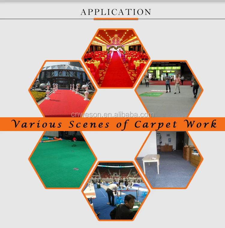 Polyester Blue Outdoor Carpet For Wedding/plain Exhibition Royal Blue