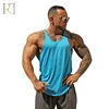 Wholesale design your own stringer long gym tank top for men