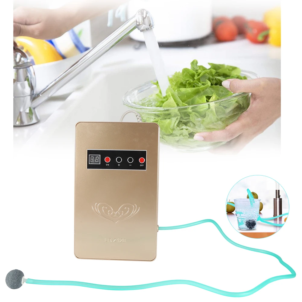 Generador de ozono purificador de Agua 220V 50Hz 600mg//h Generador de ozono Ozonizador Esterilizador Vegetal de Alimentos para el hogar Blanco