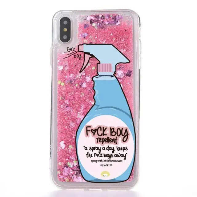 Funny Detergent UV Printed Silicone Liquid Shiny Sparkle Cell Phone Case For iPhone 11 X XS MAX