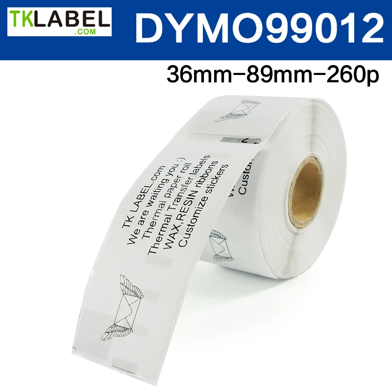 5 X Rolls Compatible Labels 99012 For Dymo Label Writer 450 ...