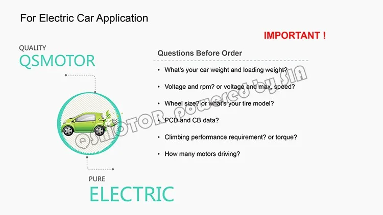 QS Motor Super Power 8000W 273 50H V3 72V 96V 20kW 350N.m Peak Brushless DC Gearless Electric Car In Wheel Hub Motor