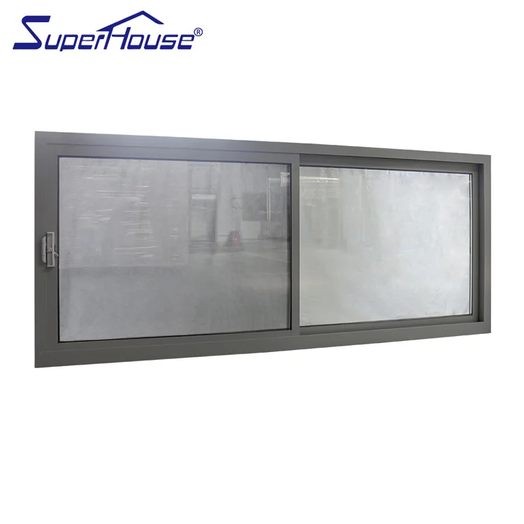 Superhouse AS2047 australian Standard Slim frame aluminum sliding windows for salewith double glass