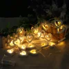 10 LED wooden peach heart-shaped battery box holiday party outdoor indoor love decoration light string