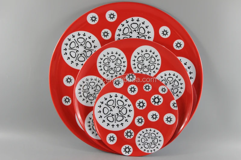 Nation Style Melamine Dinner Plate Plastic Dishes