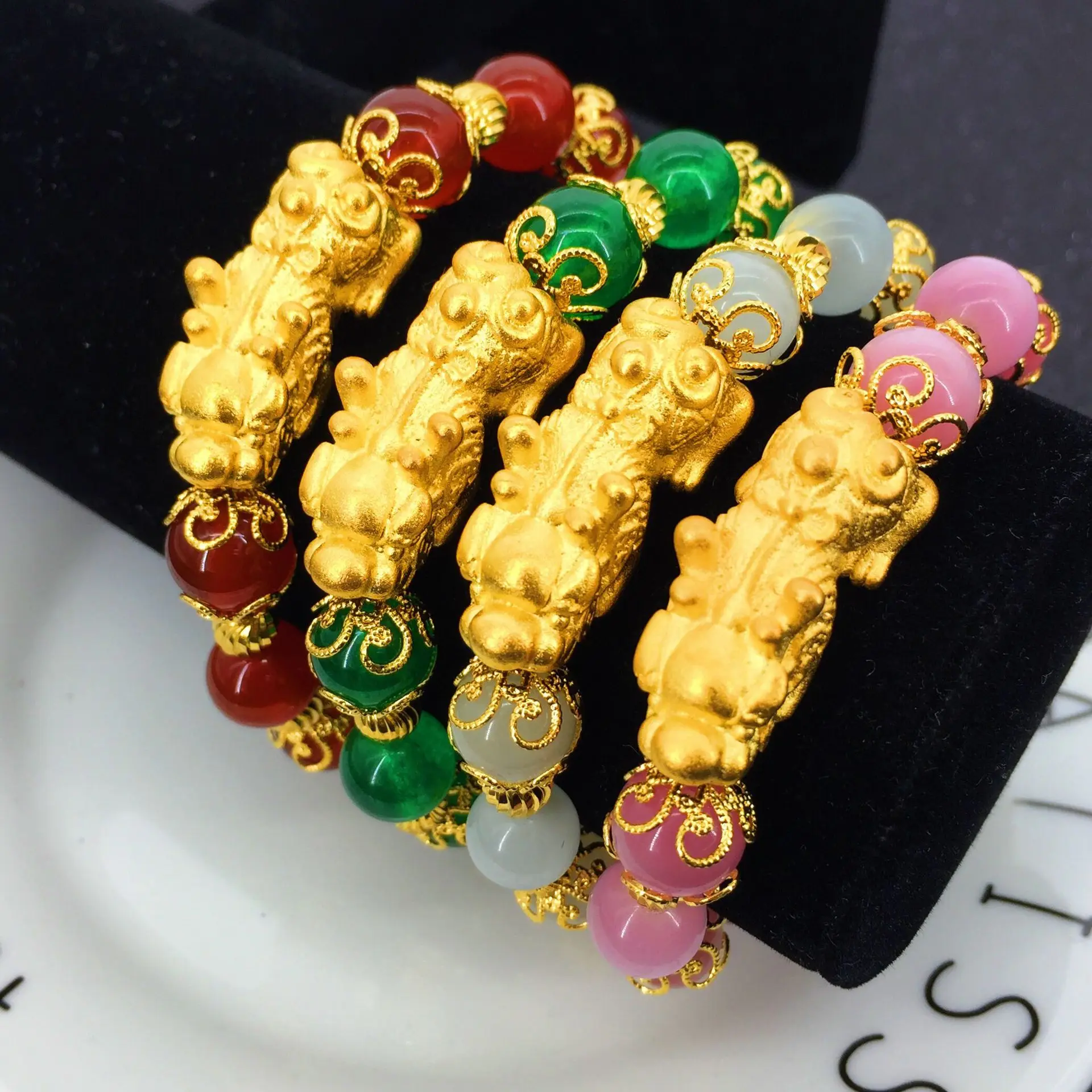 gold beads bracelet designs