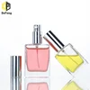 30ml 50ml 100ml rectangle square perfume glass bottle golden silver spiral mouth sprayer