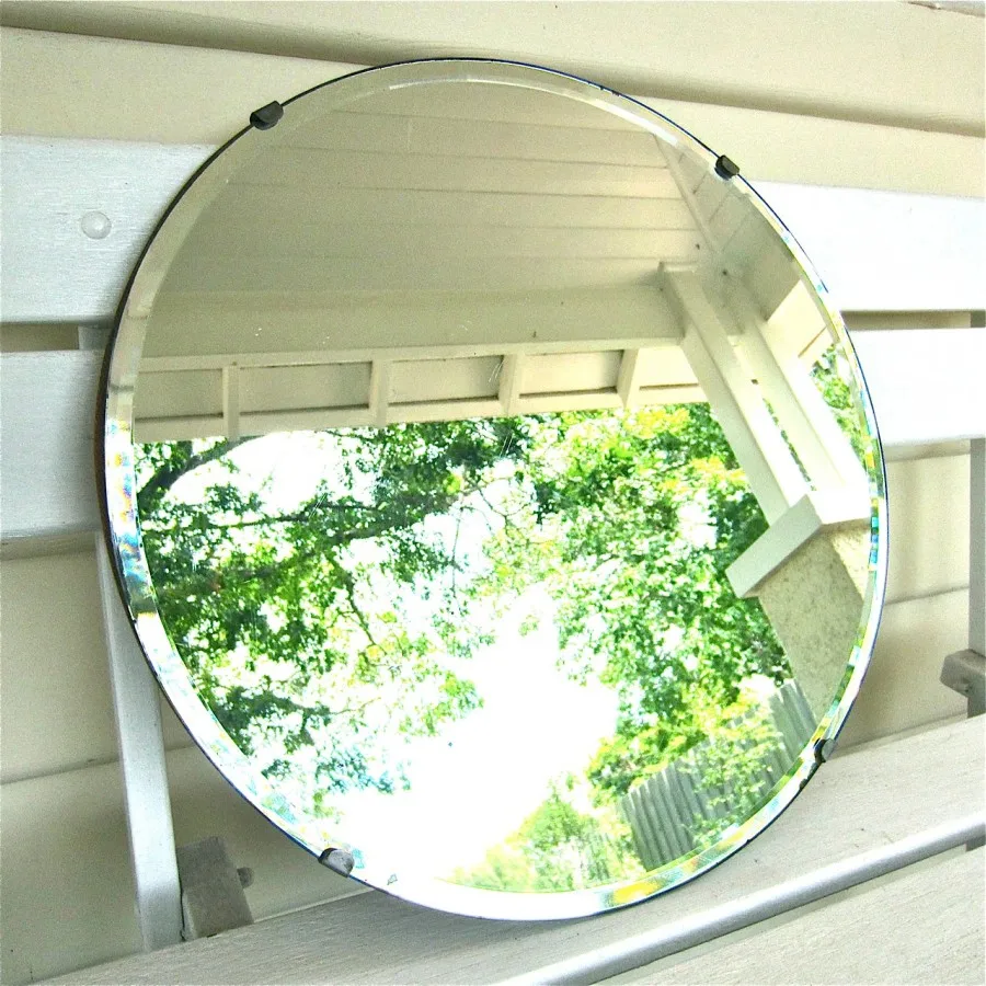 Modern Wall Mirror Unframed With Beveled Edge/polished Decorative Art