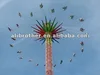 Amusement park ride sky tower drop tower