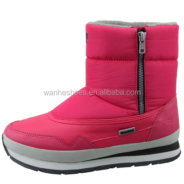 jogger snow boots ankle snow boots warm fleece lining YKK side zipper thermal boots