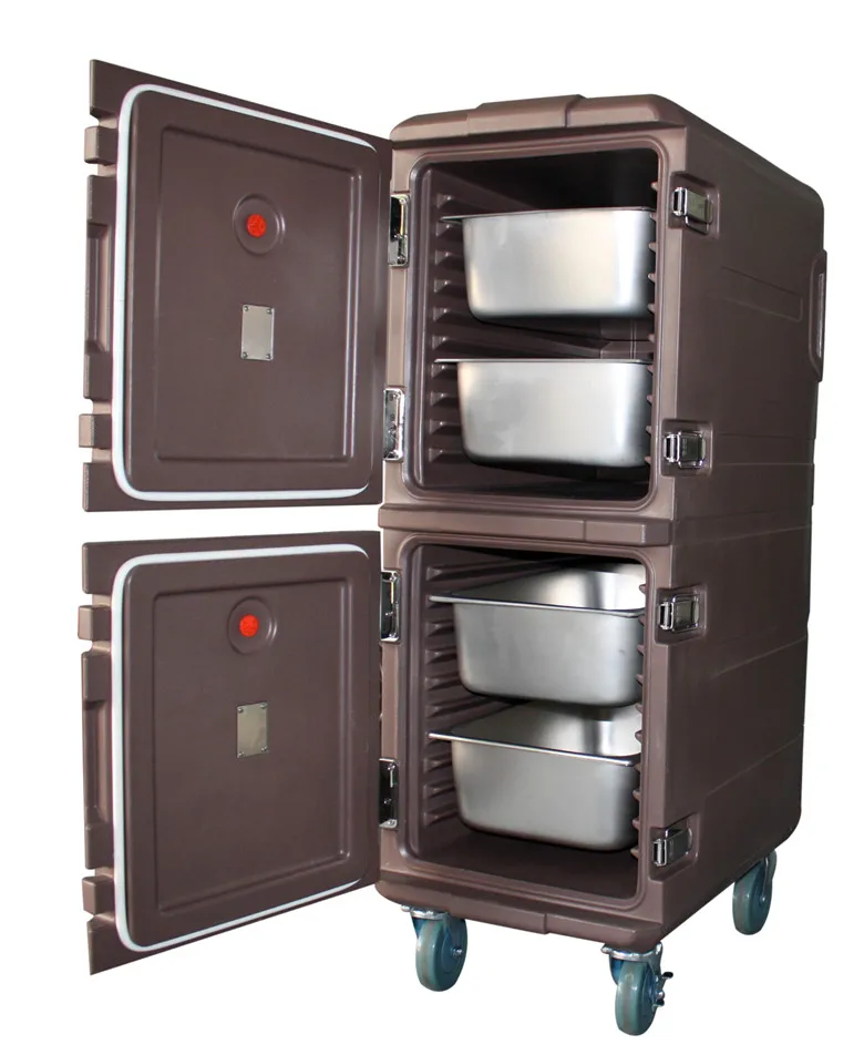 Insulated food transport containers