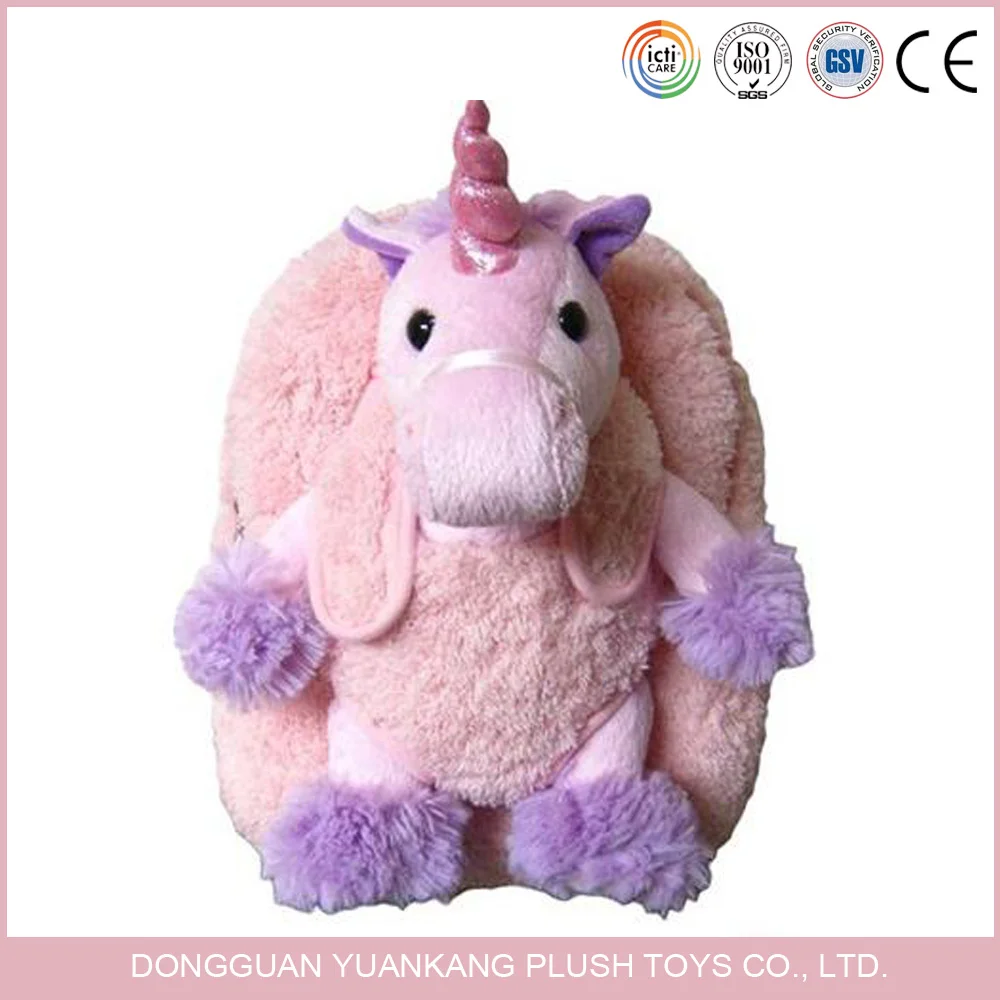 unicorn stuffed animal backpack