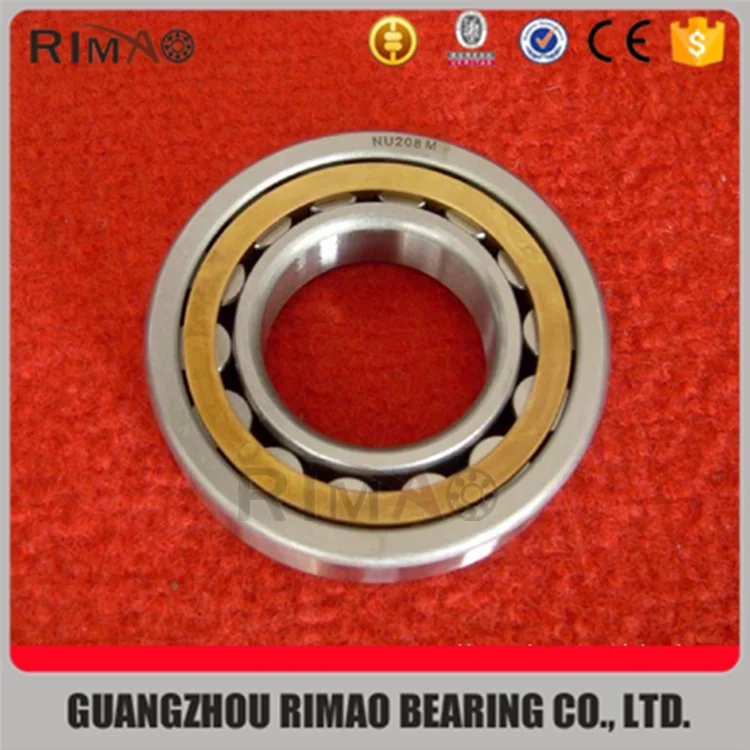 NU208 bearing NU208M Cylindrical Roller Bearing pipe roller bearings.png