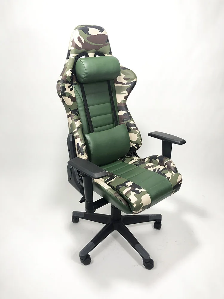 New Design Camouflage Style PU Leather Hight Adjustable Swivel  Computer Racing Gaming Chair for Gamer