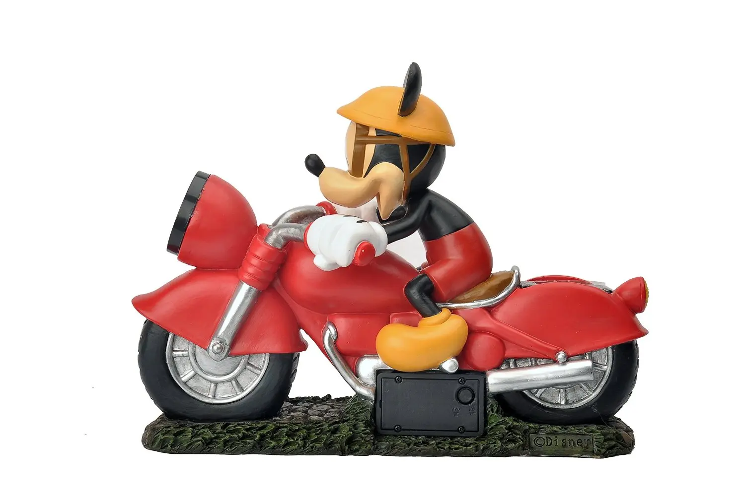 mickey solar garden statue