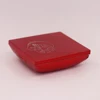 Charming custom empty red square plastic powder compact with mirror for eye / face cosmetic