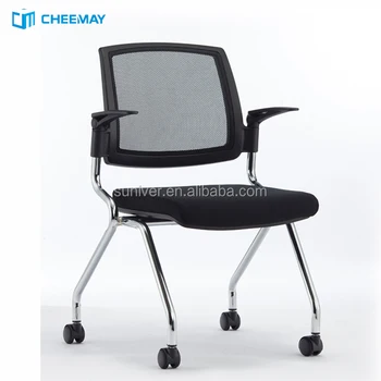 Stackable Training Chair With Wheels Visitor Conference Chair With Castors Buy Conference Chairs With Casters Commode Chair With Wheels Training