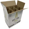 Free Sample Custom Paper Wine Gift Box Wholesale Cardboard 6 Packs Cardboard Wine Bottle Box With Inner Divider