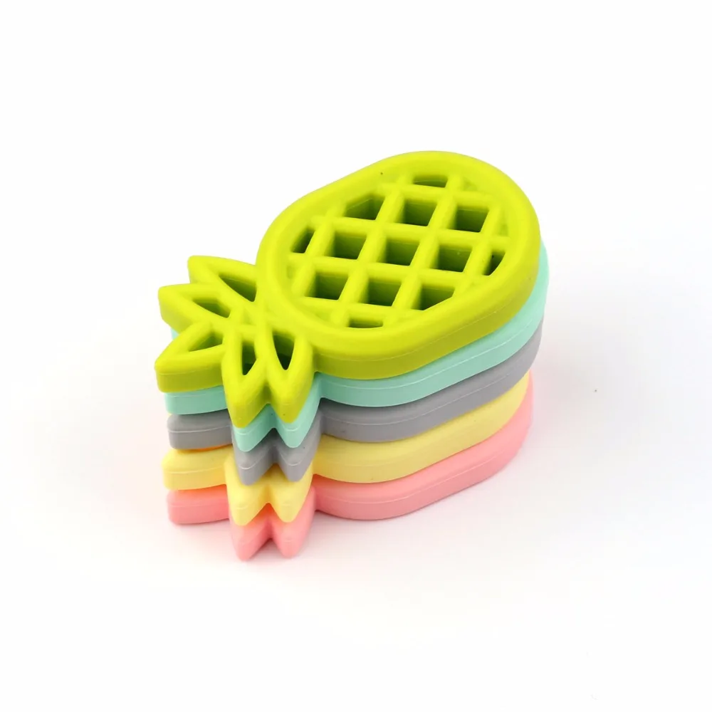 Pineapple Silicone Teether Babies Teething Pendant Nursing Soft