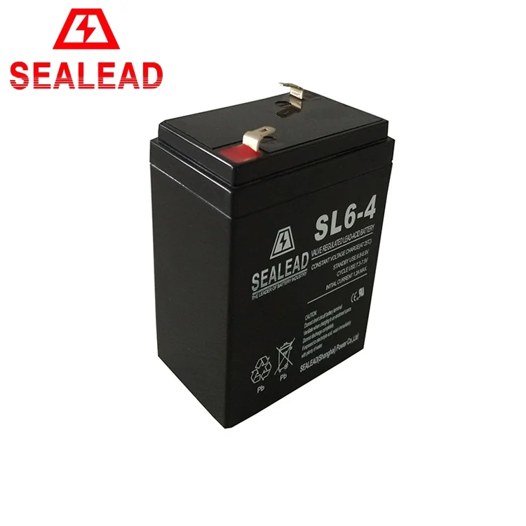 Small Series Long Working Hour 6v4ah 20hr Battery Acid Lead Battery
