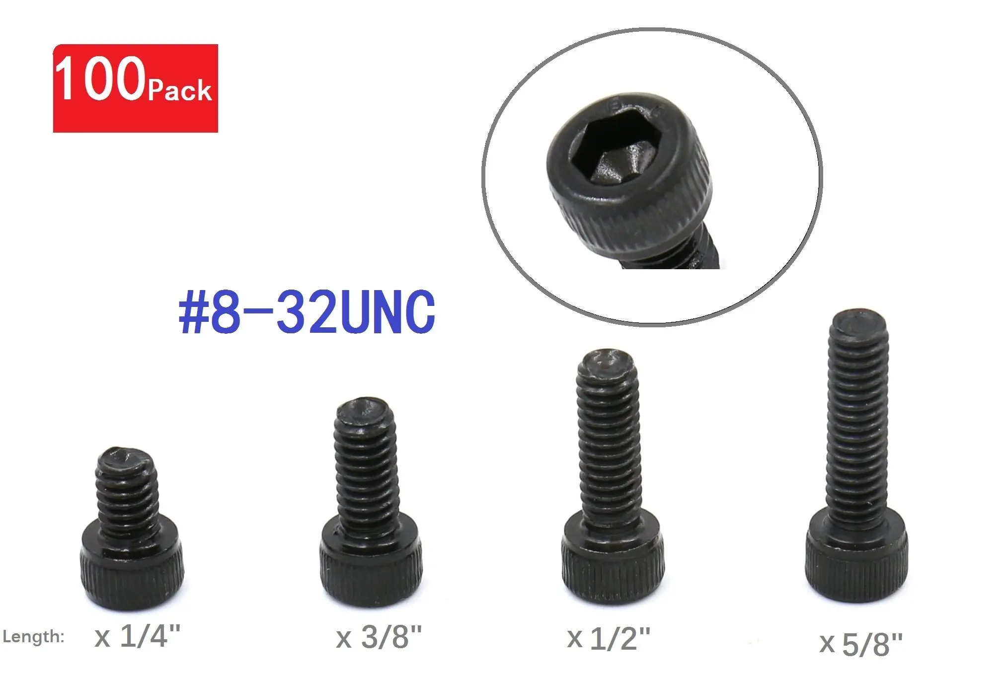 Qty 10 BUTTON HEAD Socket Cap Screws Alloy Steel Black Oxide #6-32 x 5//8/"