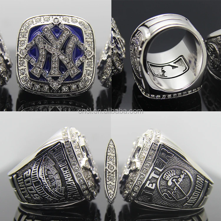 2009 stainless steel baseball new york yankees championship ring