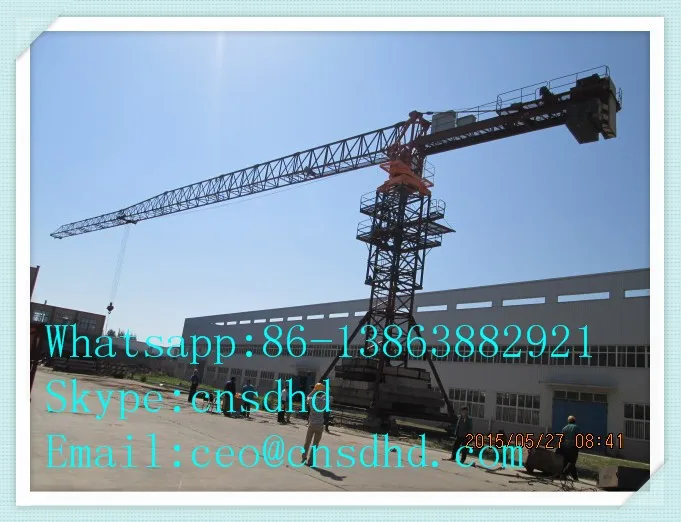 3t-25t mobile tower crane with Indicator In Cab & Square Steel Tube