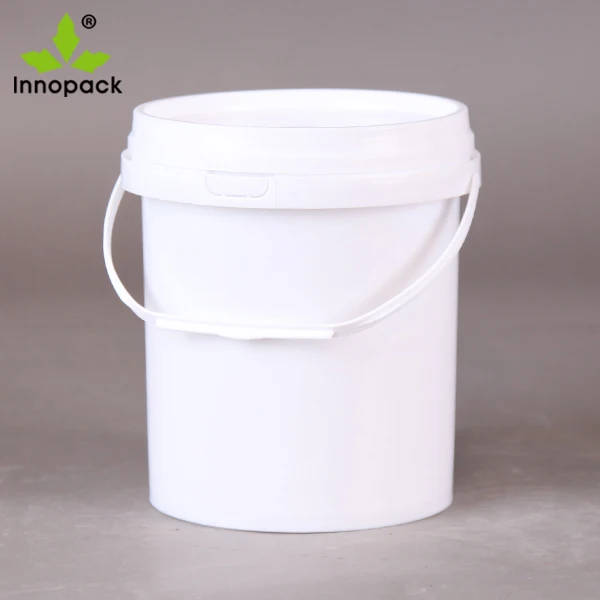 Small White / Clear Round Plastic Bucket 2.2l Food Grade Plastic Pails ...