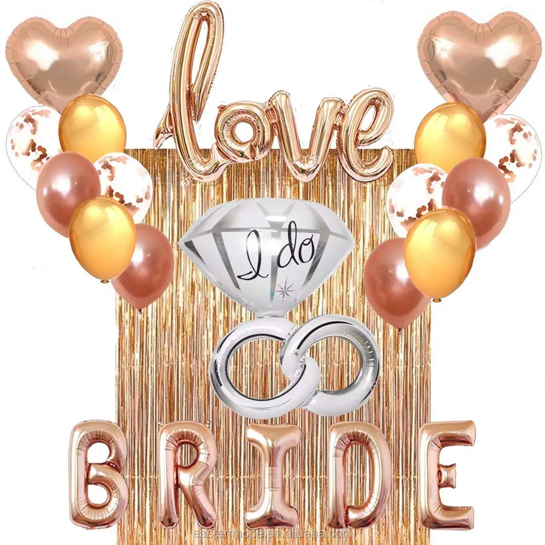 Bachelorette Party Decorations Bridal Shower Kit Supplies Bride Balloons Set