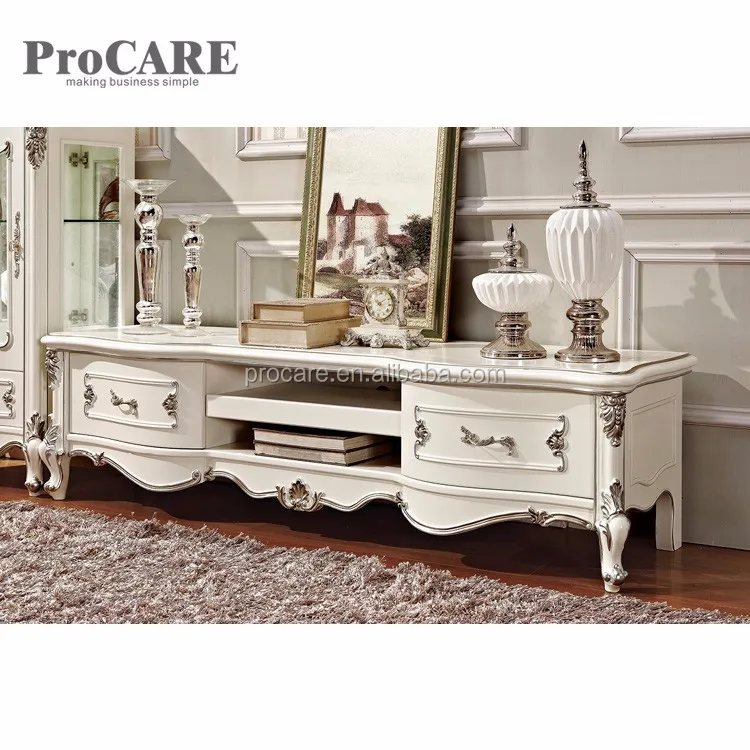 Antique French Style New Model Wooden Tv With Showcase Buy