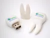 Custom novelty tooth shaped flash drives USB sticks for dental doctor as dentist gift