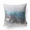 Factory Price Merry Christmas Soft Velvet with Embroidery Stars and Trees, Christmas cushion