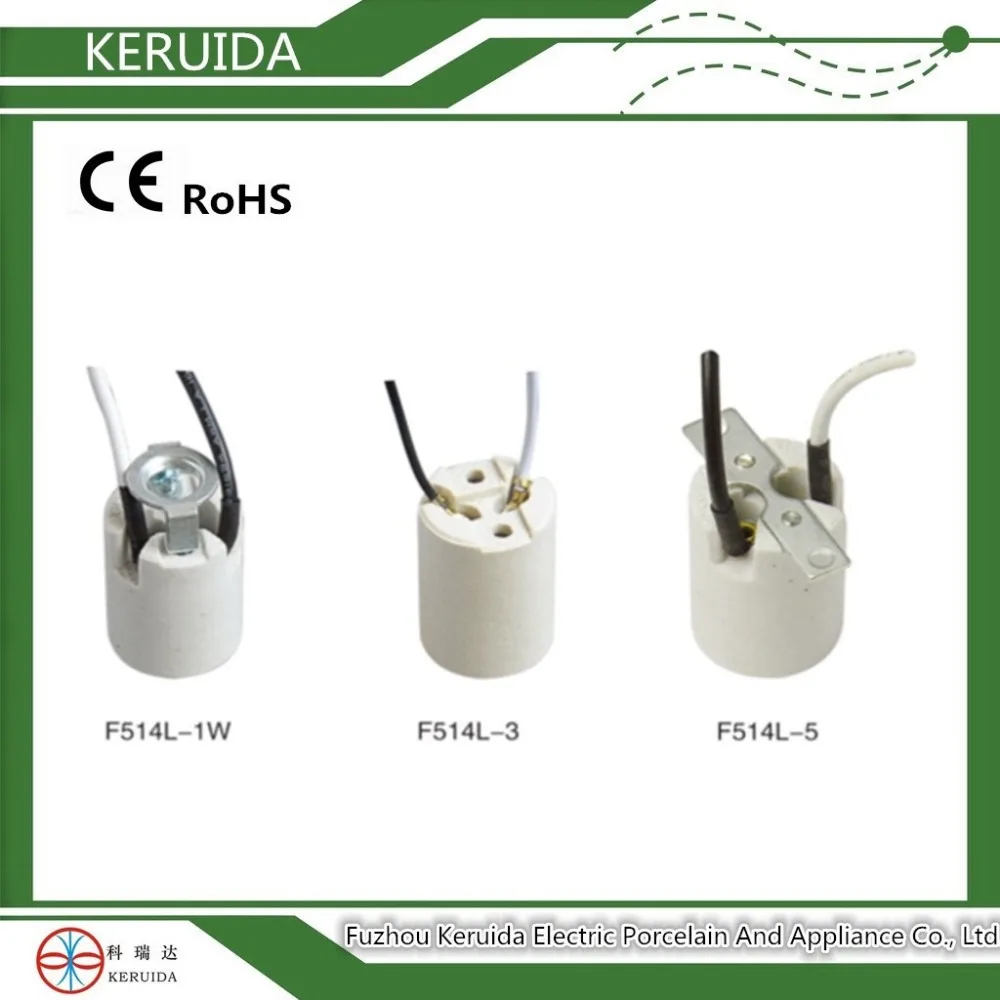E14 E17 Small Porcelain Lampholder Lamp Light Bulb Socket Base E14 E17 Small Porcelain Lampholder Lamp Light Bulb Socket Base Cap With Electrical Wire