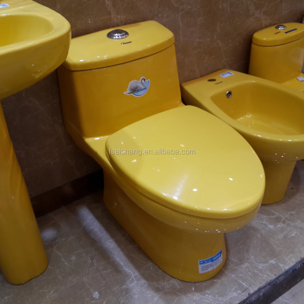High Quality Yellow Design China Ceramic Colored Toilet Bowl Buy